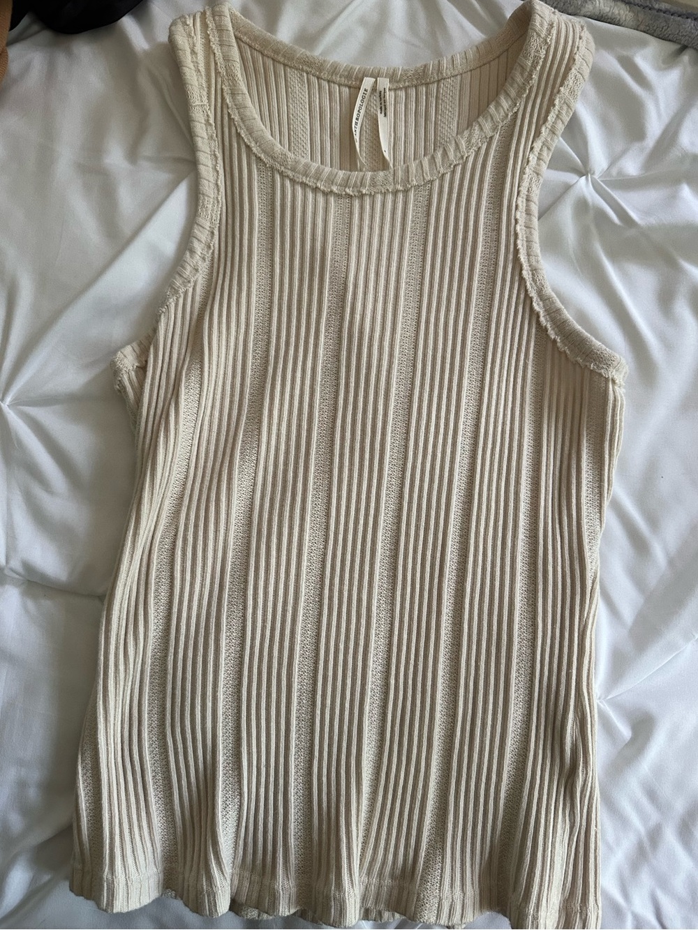 Anthropologie Cream Tank Size Small